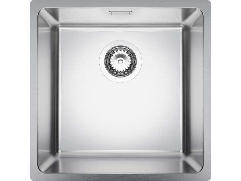 One-bowl steel kitchen sink without drainer New York 45 Slim